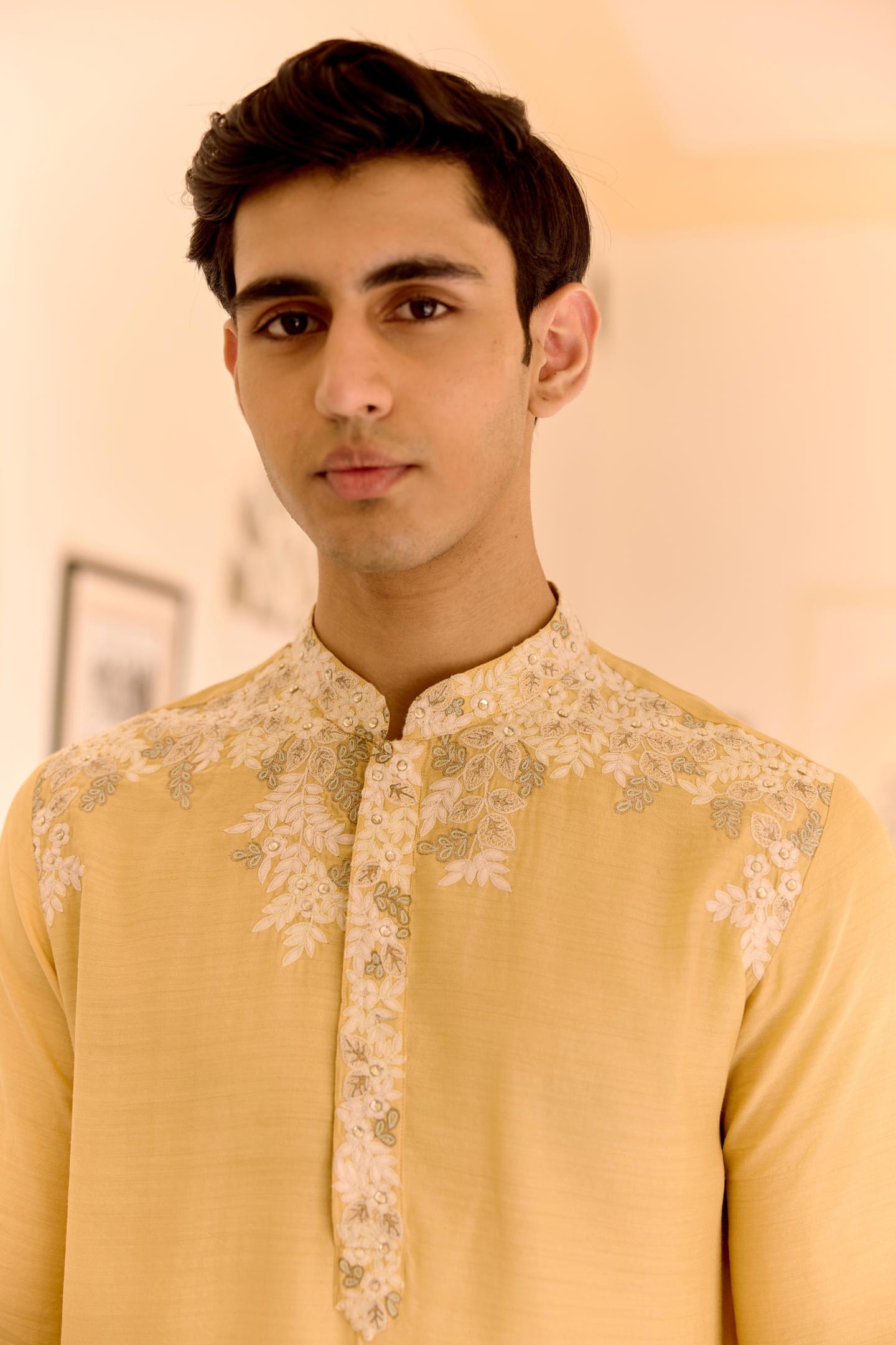 Taupe Lemon Kurta Set