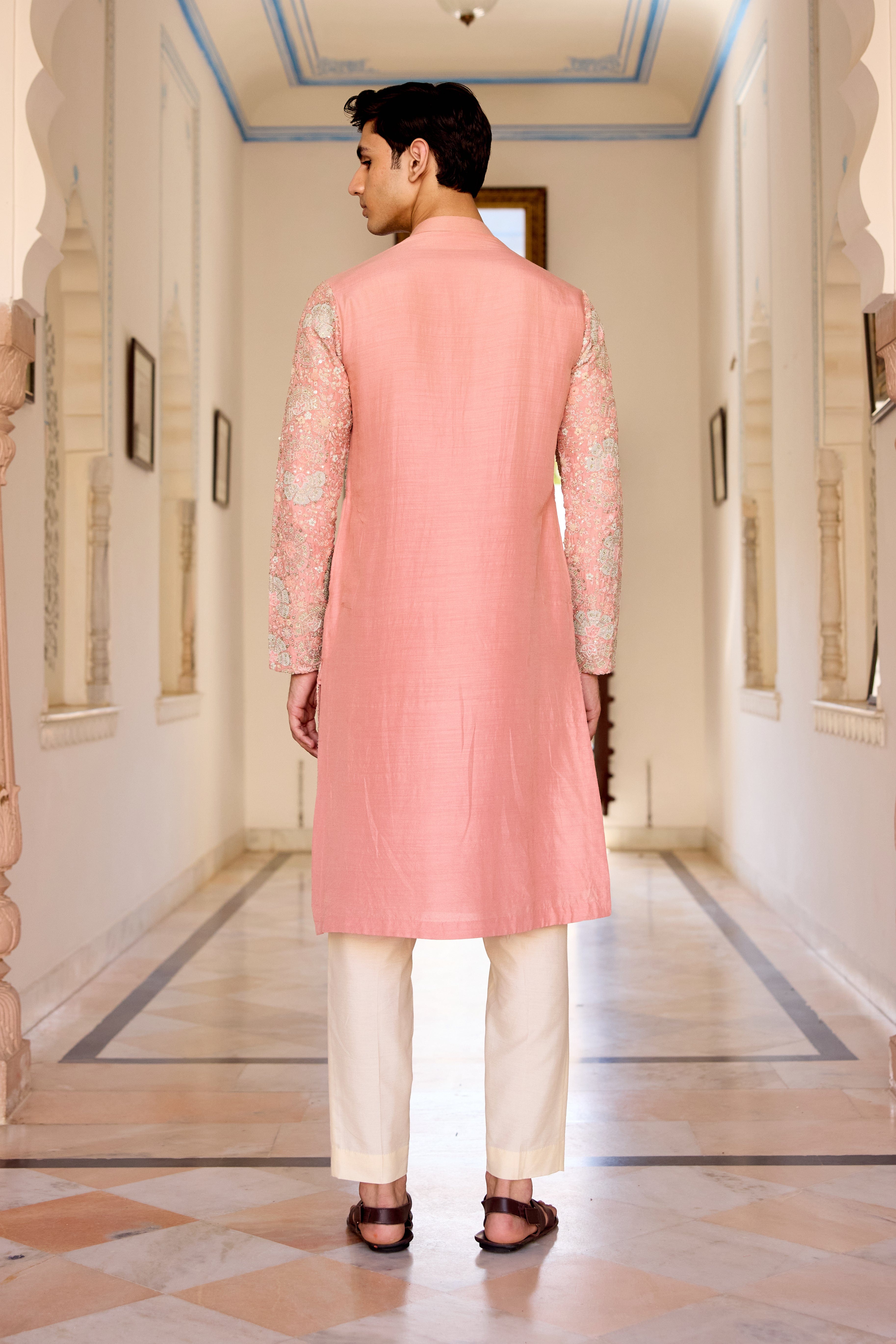 Coral Multicolor applique Kurta Set