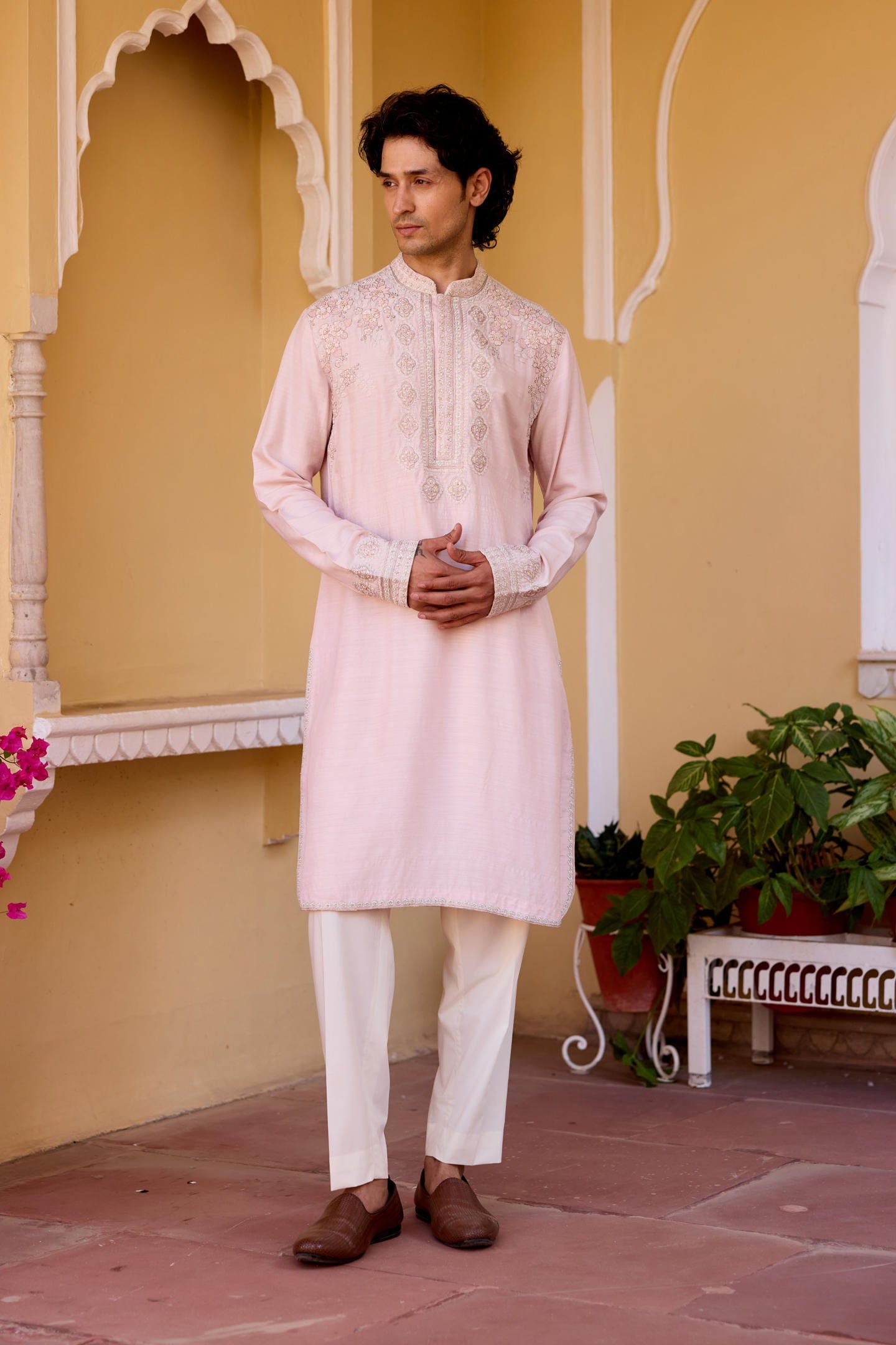Powder Pink Kurta Set