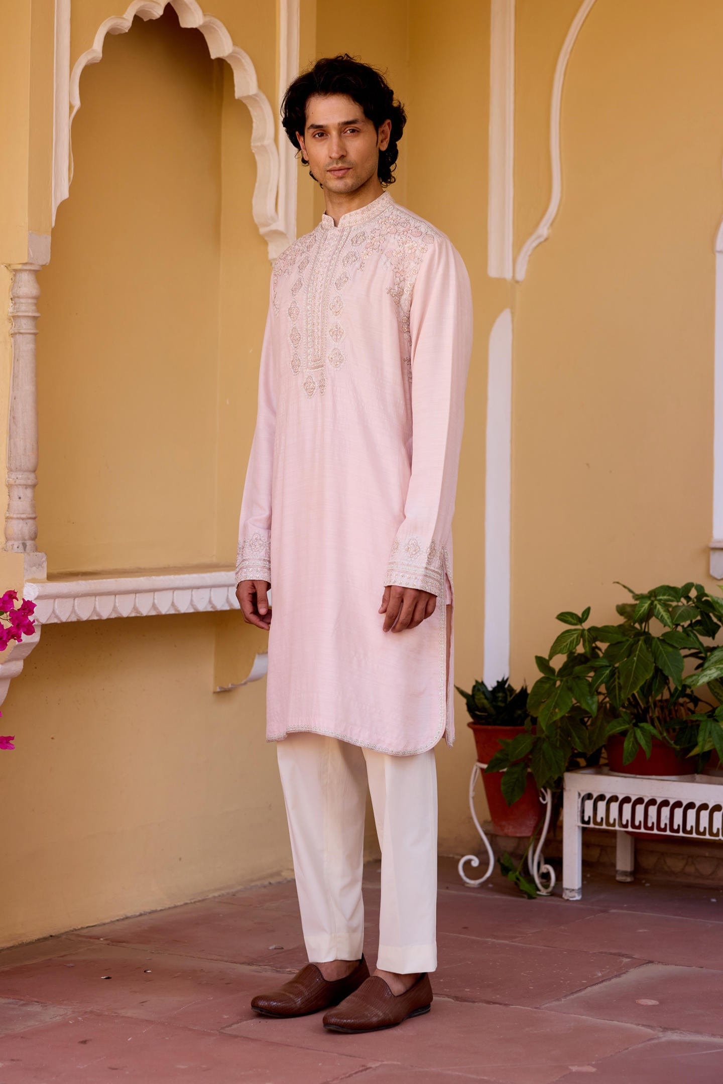 Powder Pink Kurta Set