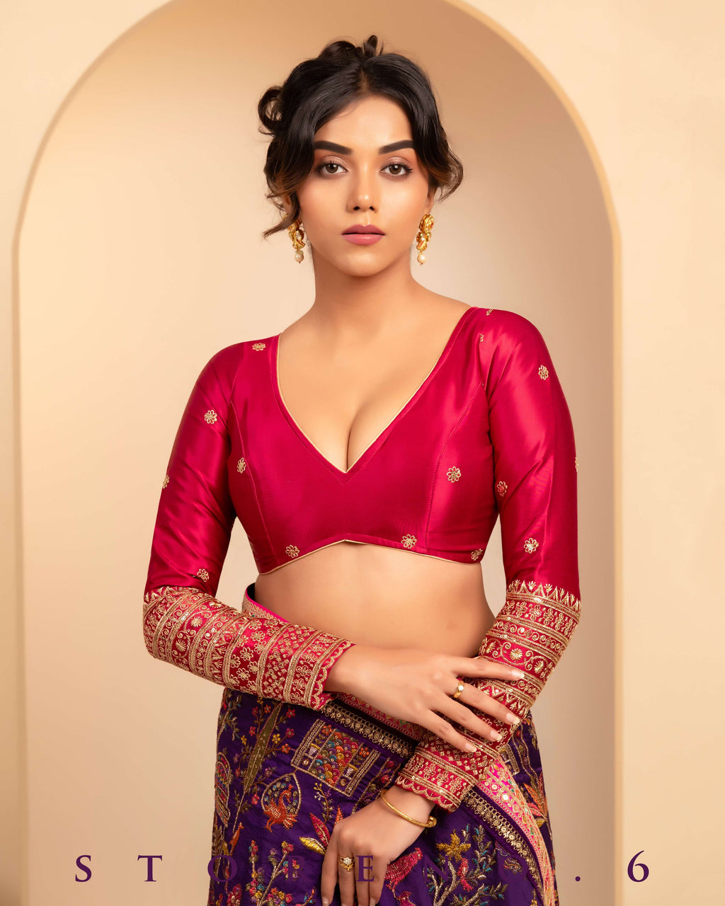 THE 6TH CENTURY CHROMA SAREE WITH AURORA APPEAL BLOUSE