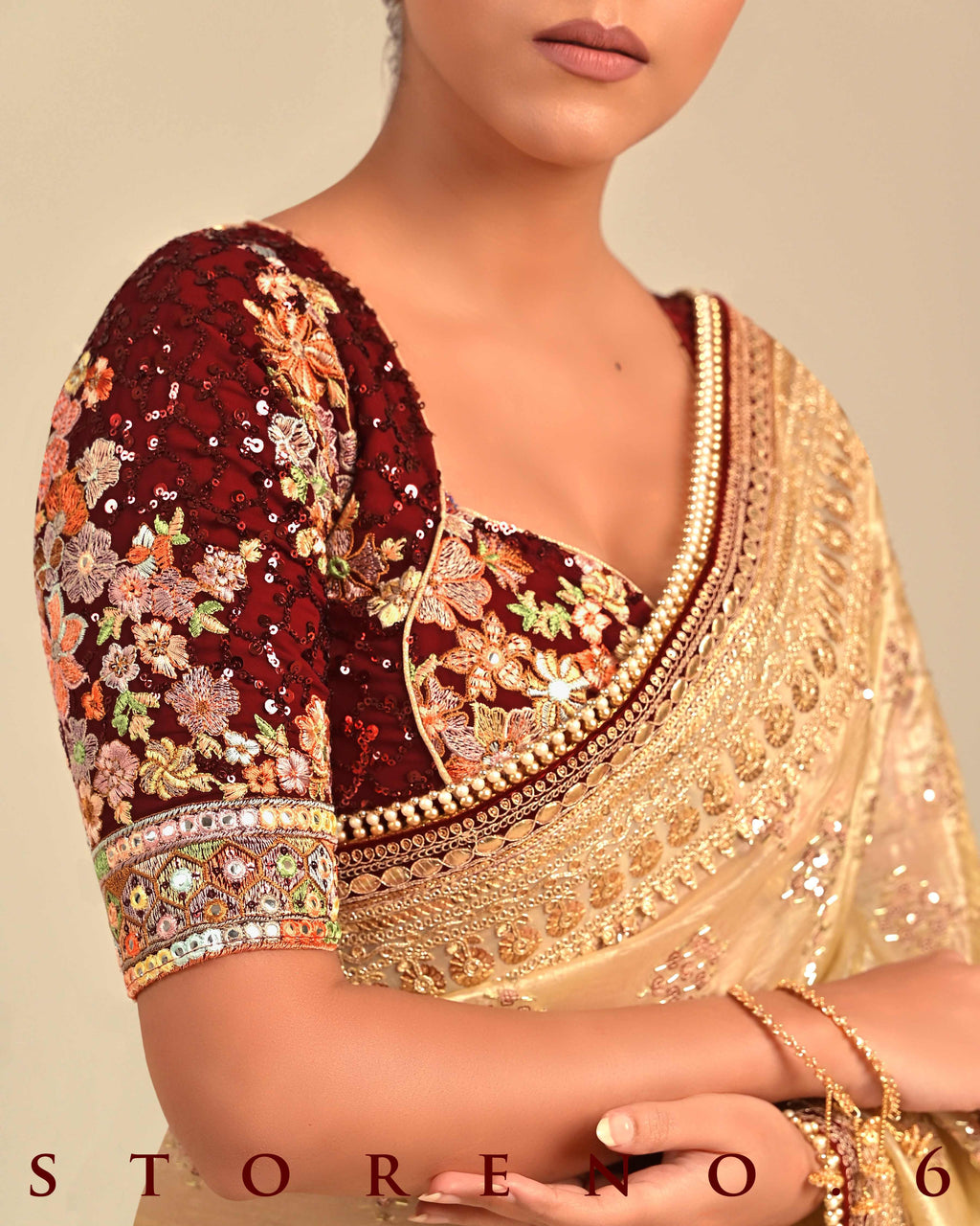 DESERT DELUXE SAREE WITH RAAKT AFSOON EDGE BLOUSE