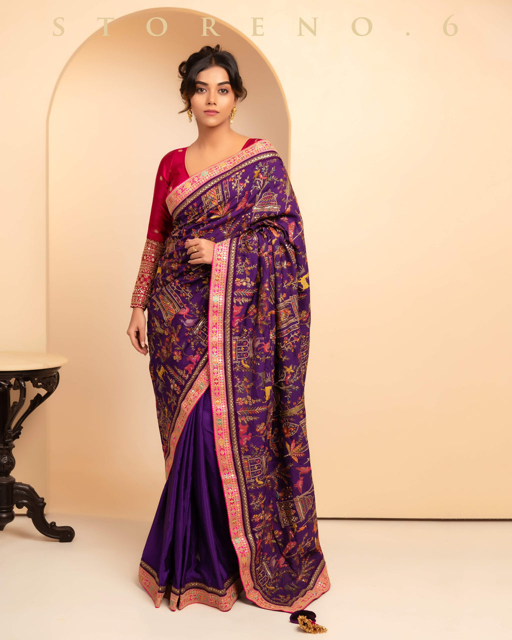 THE 6TH CENTURY CHROMA SAREE WITH AURORA APPEAL BLOUSE