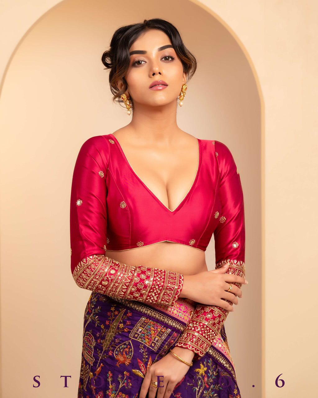 THE 6TH CENTURY CHROMA SAREE WITH AURORA APPEAL BLOUSE