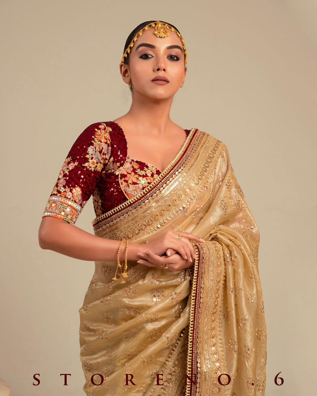 DESERT DELUXE SAREE WITH RAAKT AFSOON EDGE BLOUSE