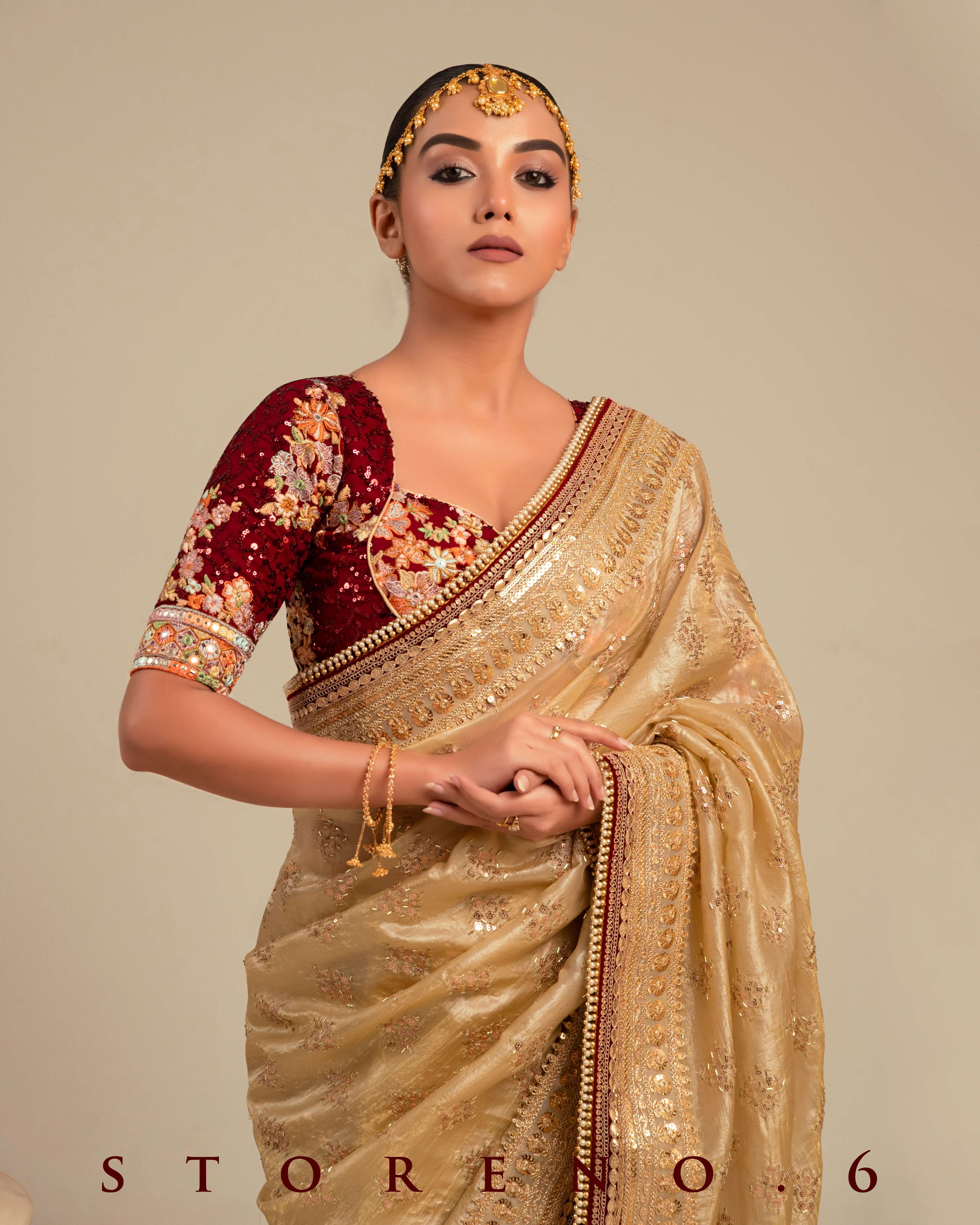 DESERT DELUXE SAREE WITH RAAKT AFSOON EDGE BLOUSE