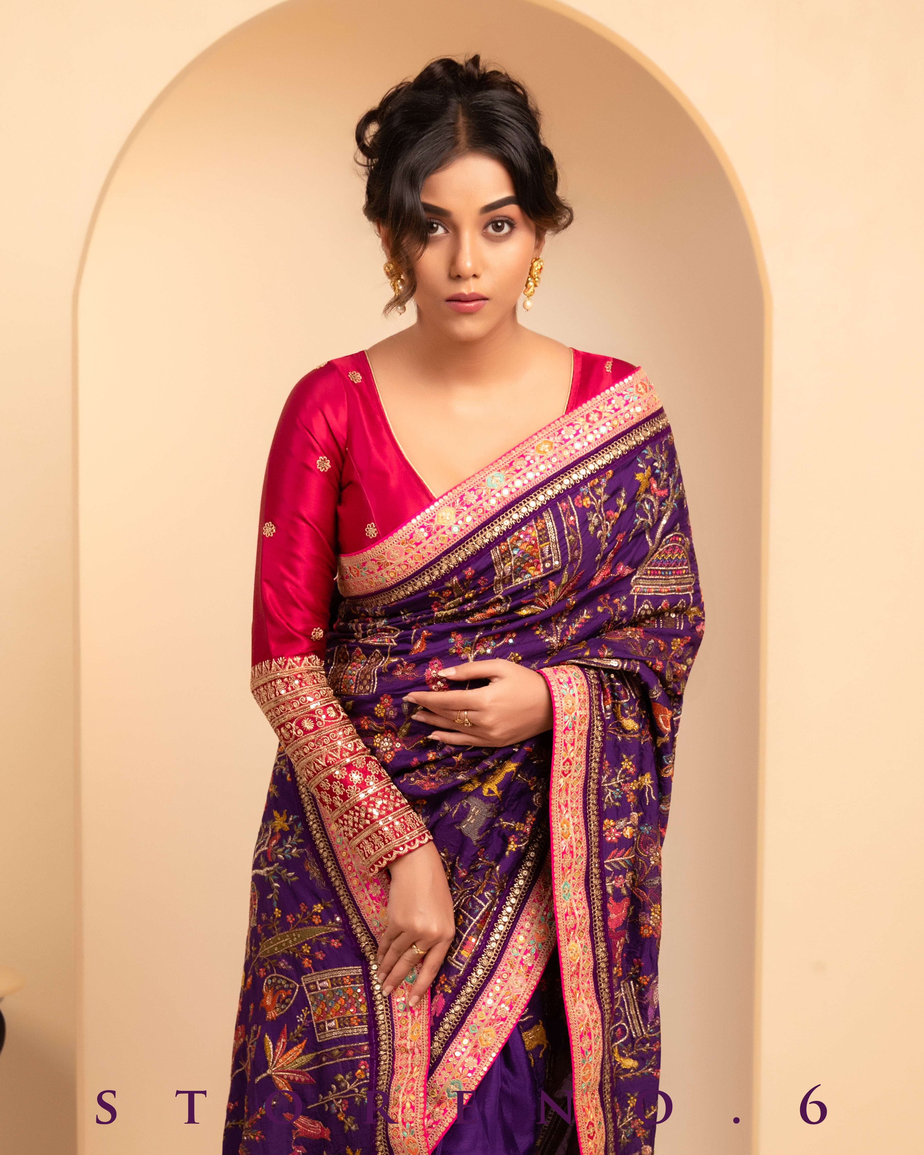 THE 6TH CENTURY CHROMA SAREE WITH AURORA APPEAL BLOUSE