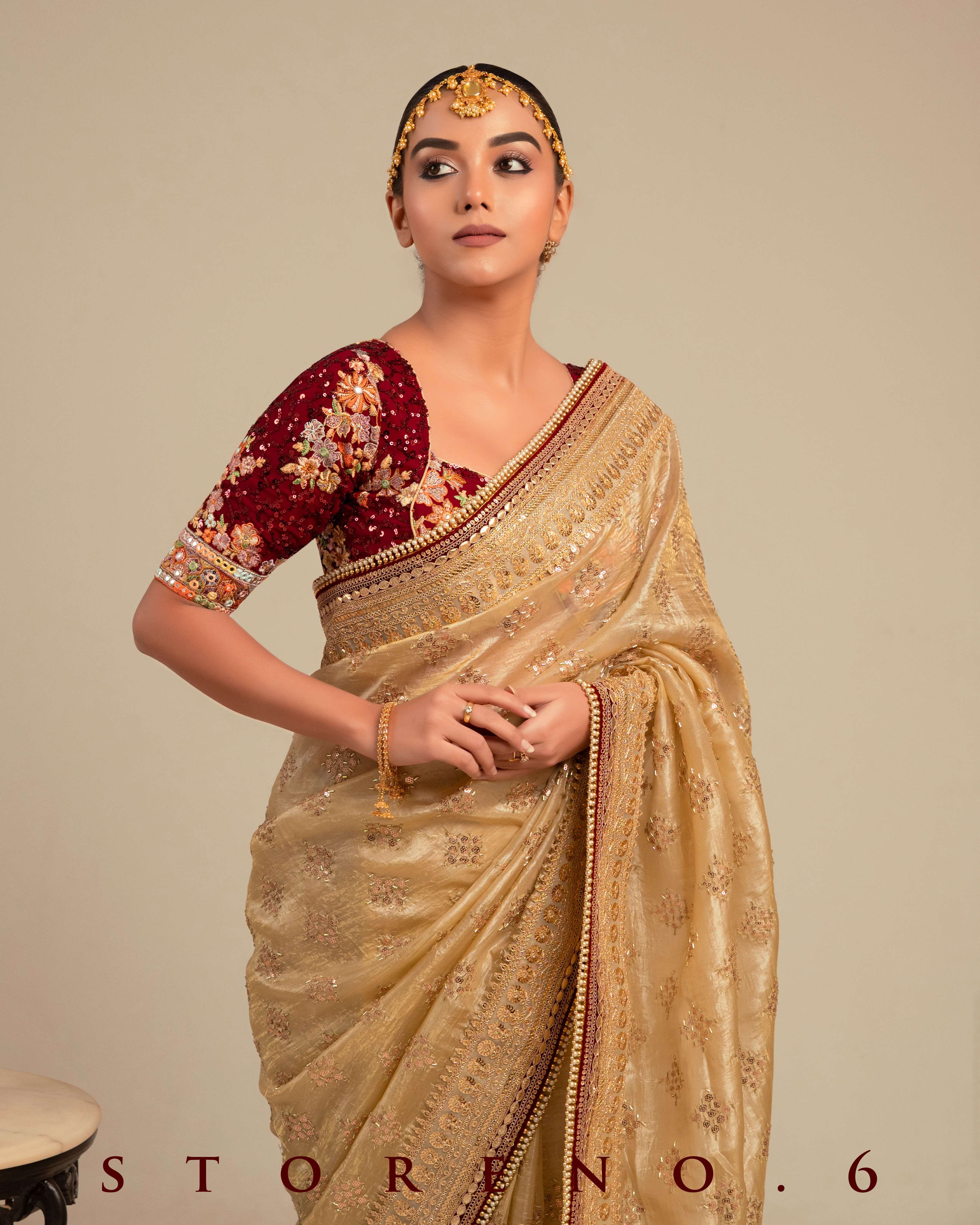 DESERT DELUXE SAREE WITH RAAKT AFSOON EDGE BLOUSE