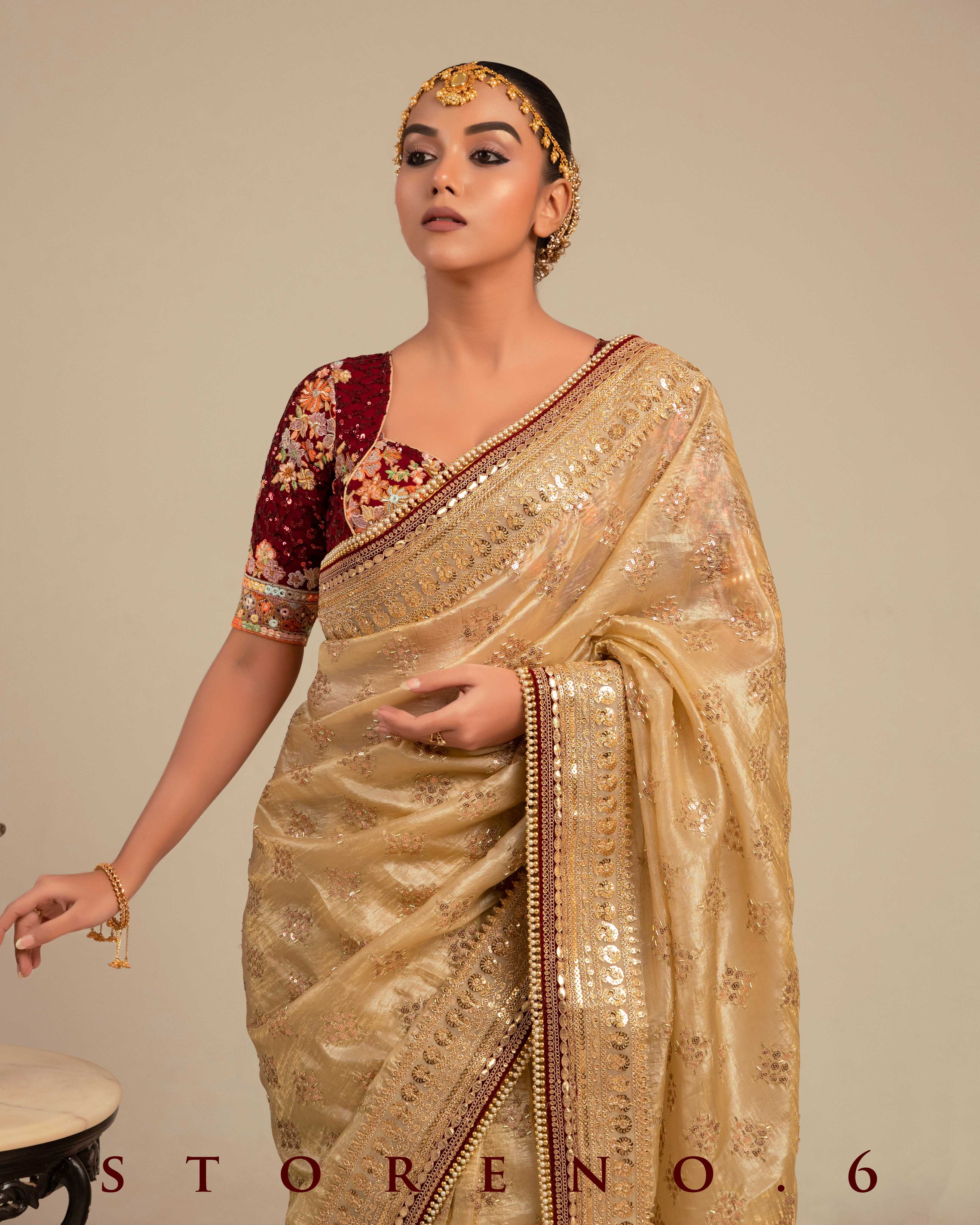DESERT DELUXE SAREE WITH RAAKT AFSOON EDGE BLOUSE