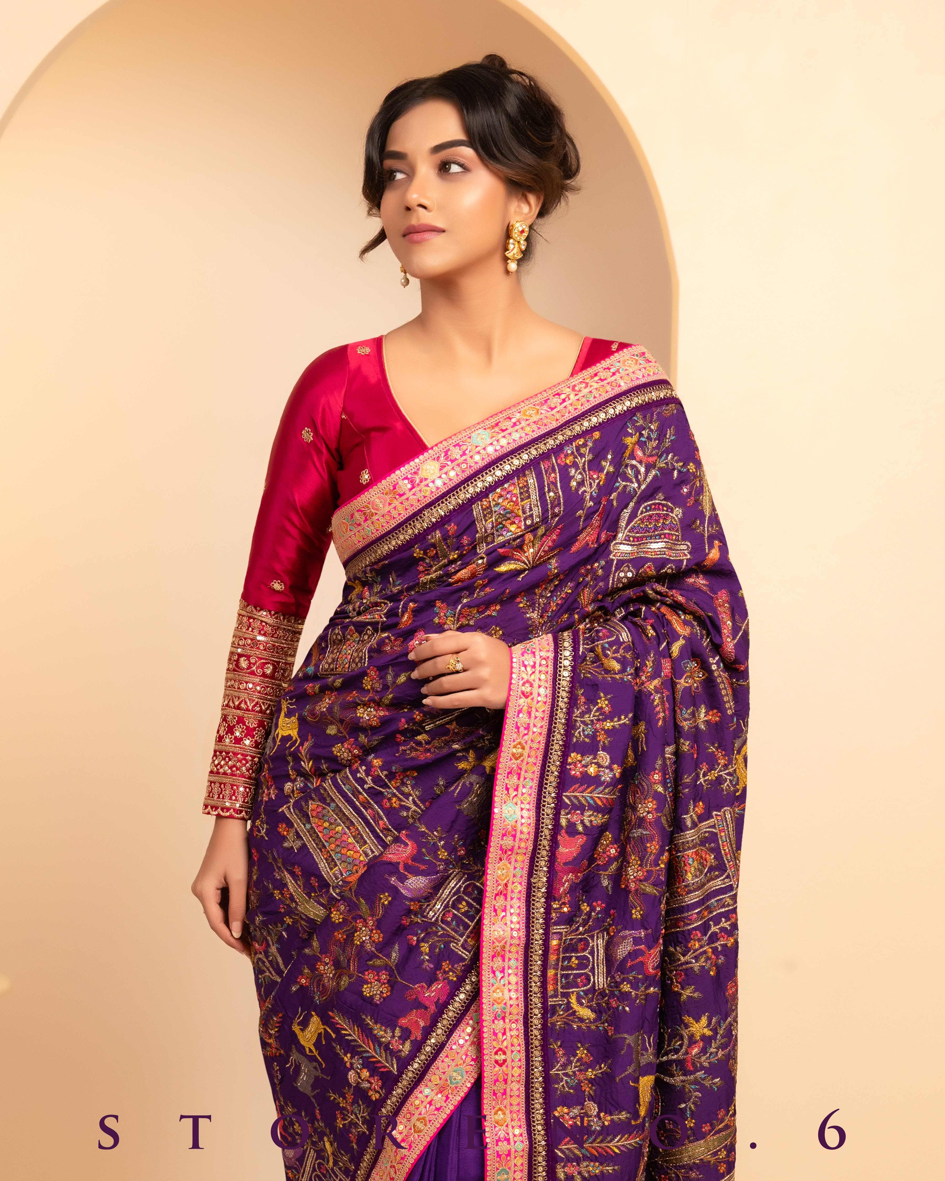 THE 6TH CENTURY CHROMA SAREE WITH AURORA APPEAL BLOUSE