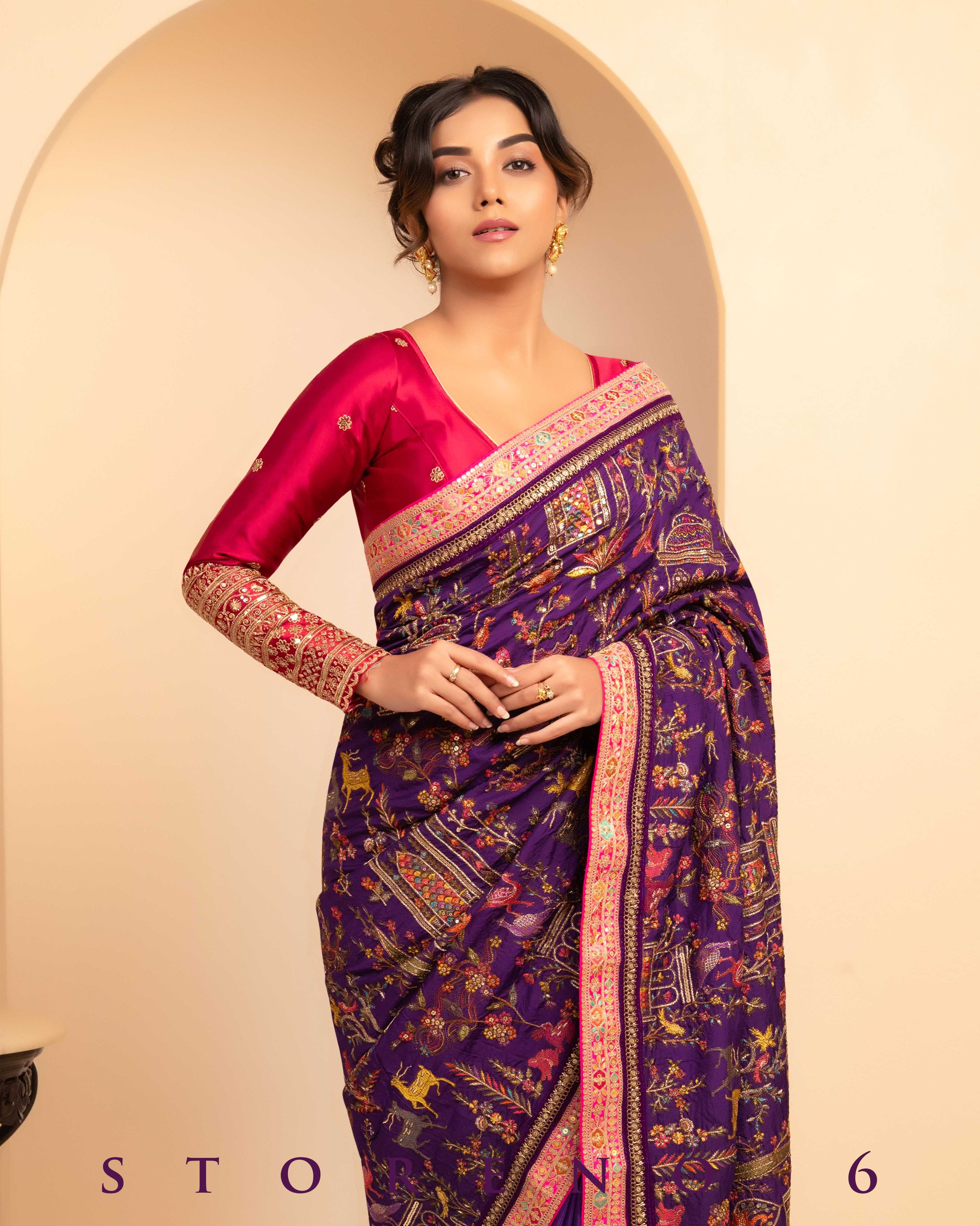 THE 6TH CENTURY CHROMA SAREE WITH AURORA APPEAL BLOUSE
