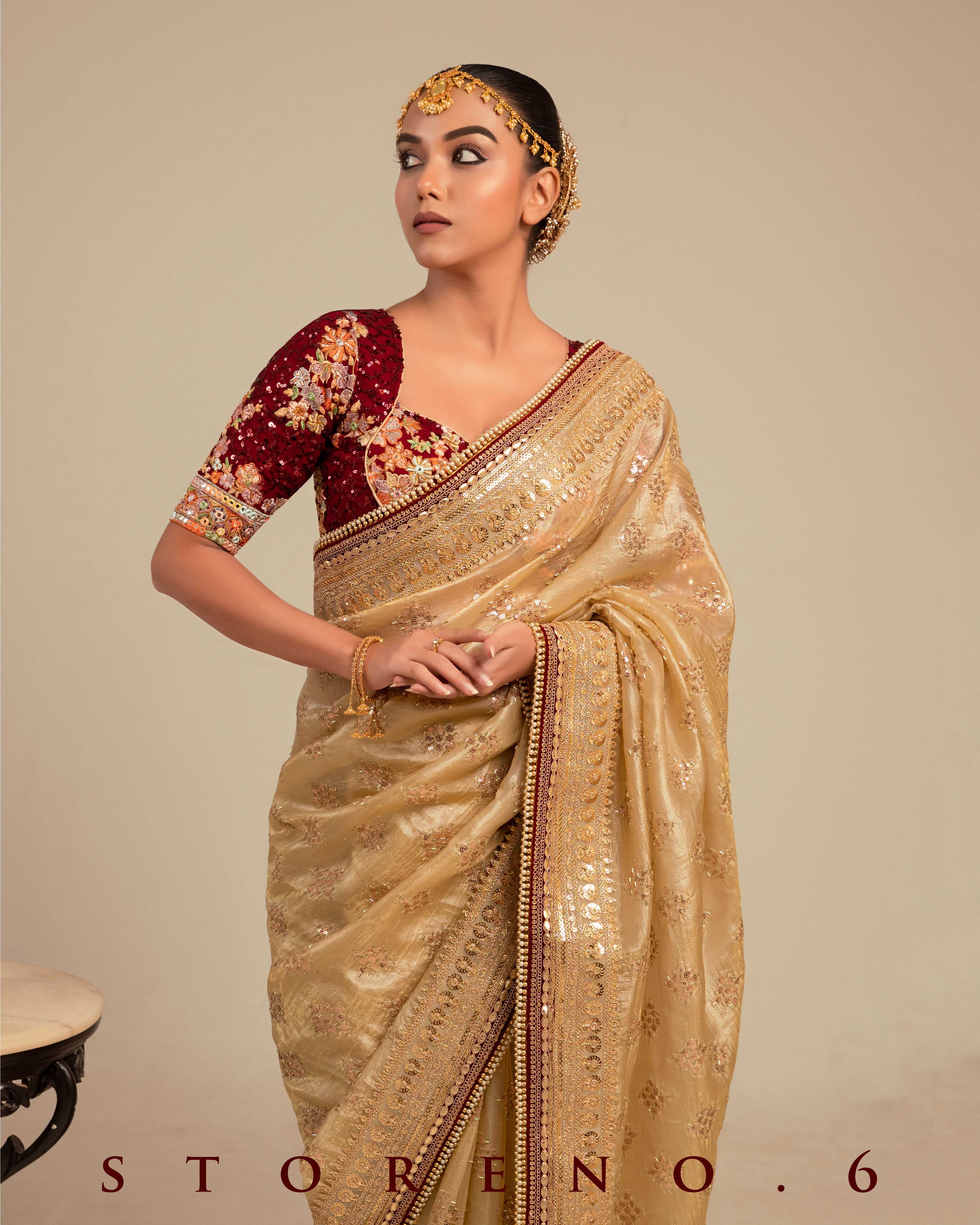 DESERT DELUXE SAREE WITH RAAKT AFSOON EDGE BLOUSE