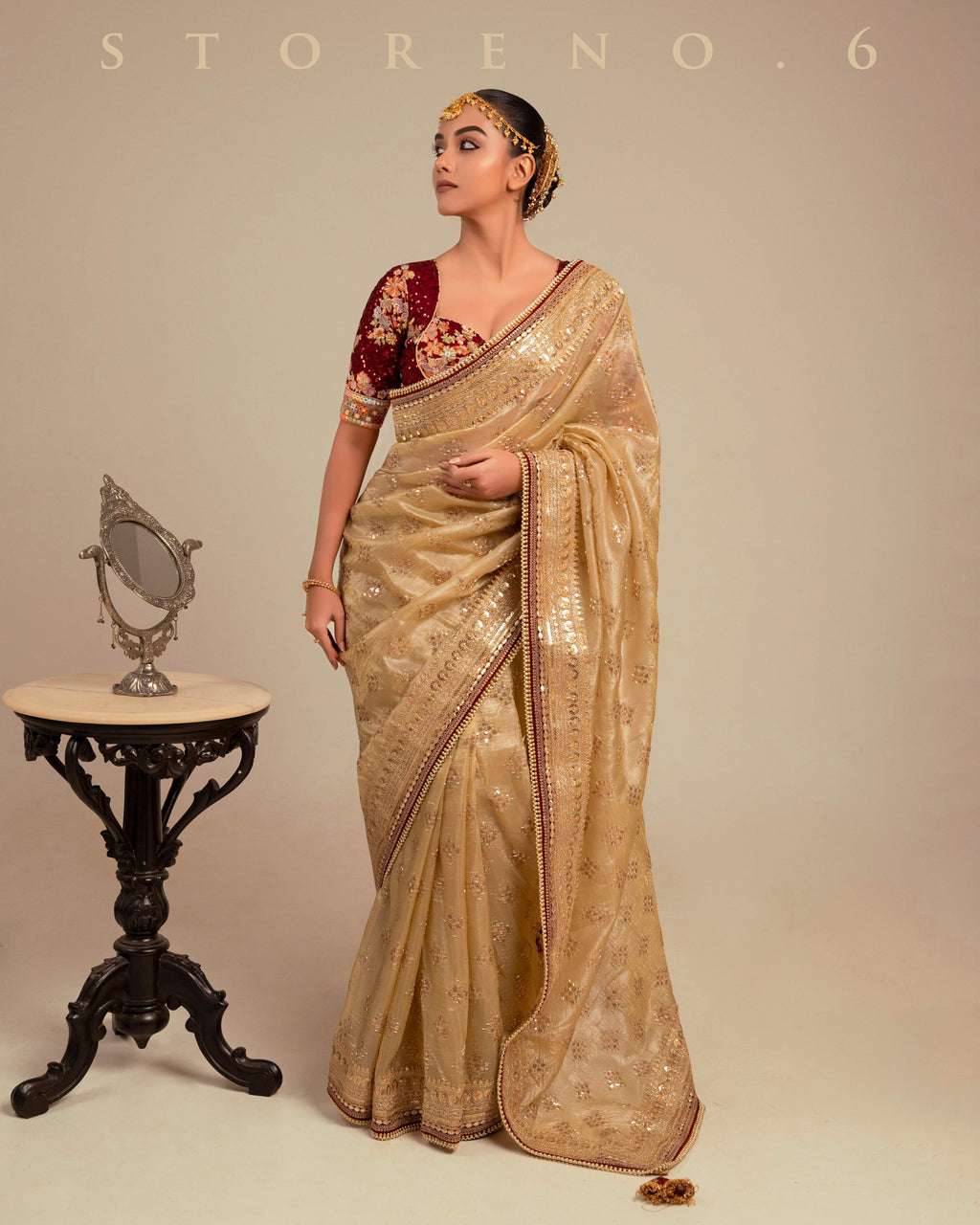 DESERT DELUXE SAREE WITH RAAKT AFSOON EDGE BLOUSE
