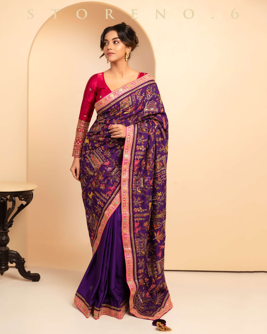 THE 6TH CENTURY CHROMA SAREE WITH AURORA APPEAL BLOUSE