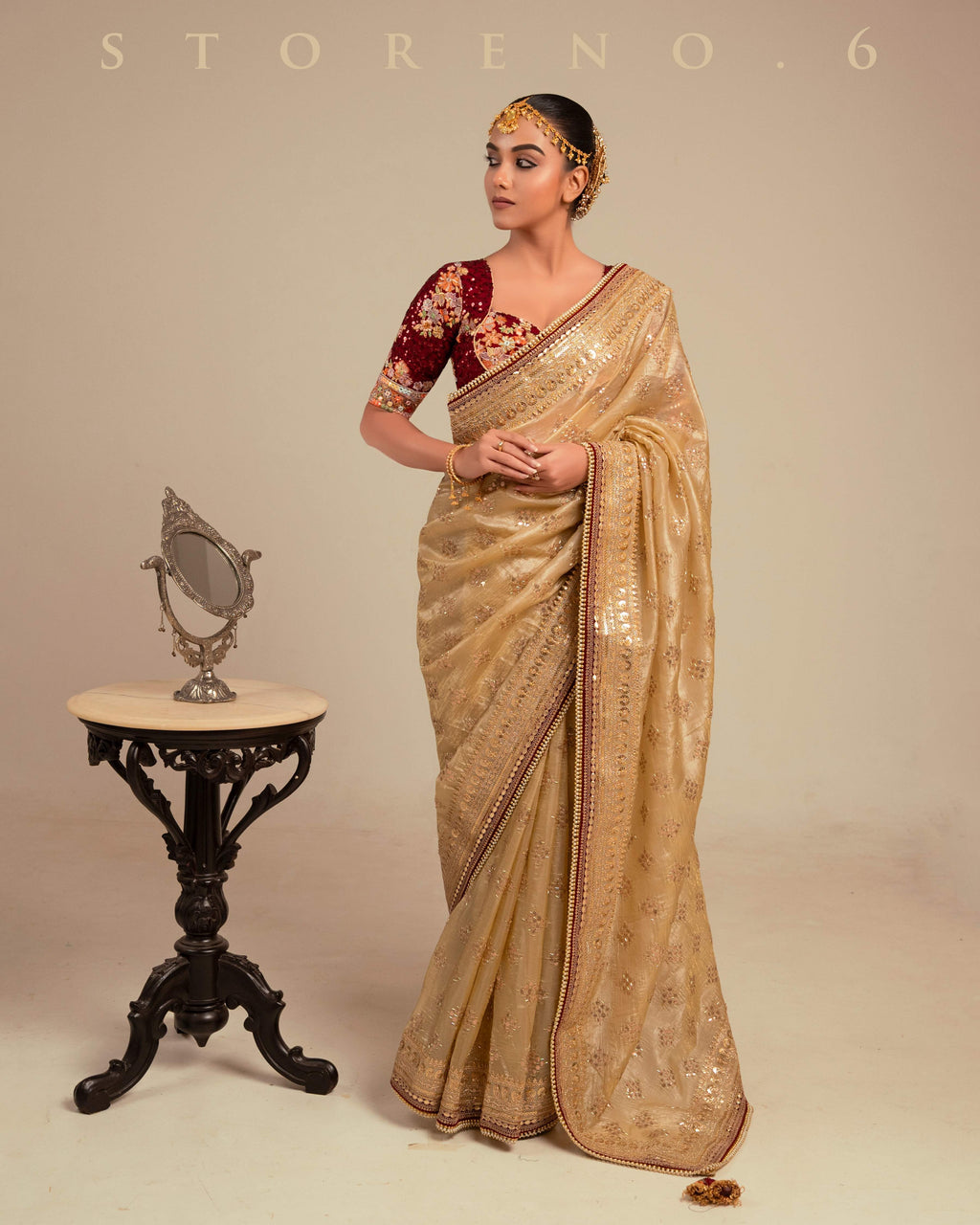 DESERT DELUXE SAREE WITH RAAKT AFSOON EDGE BLOUSE