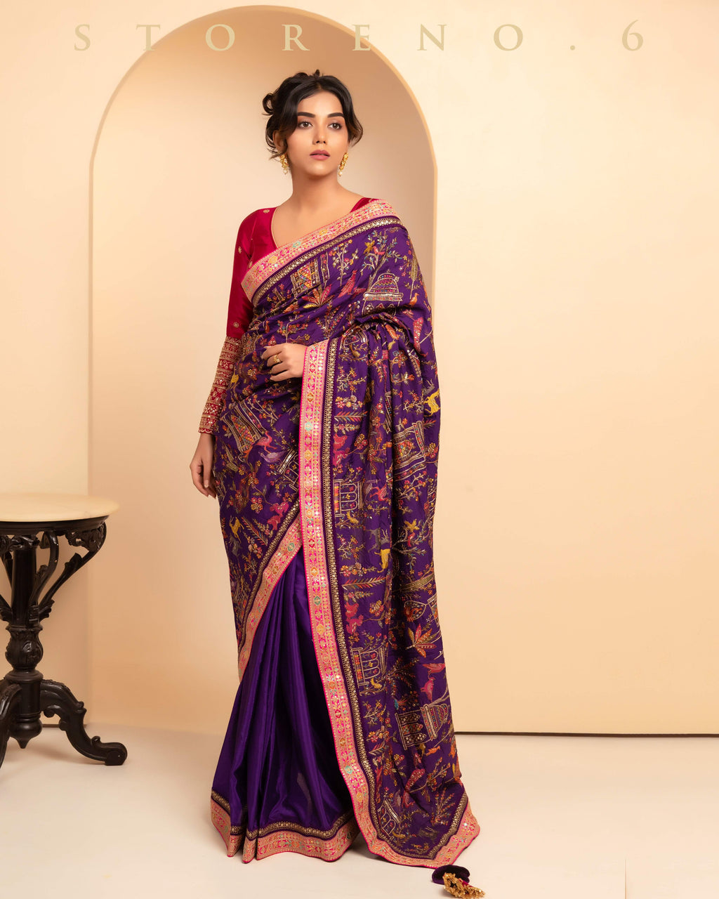 THE 6TH CENTURY CHROMA SAREE WITH AURORA APPEAL BLOUSE