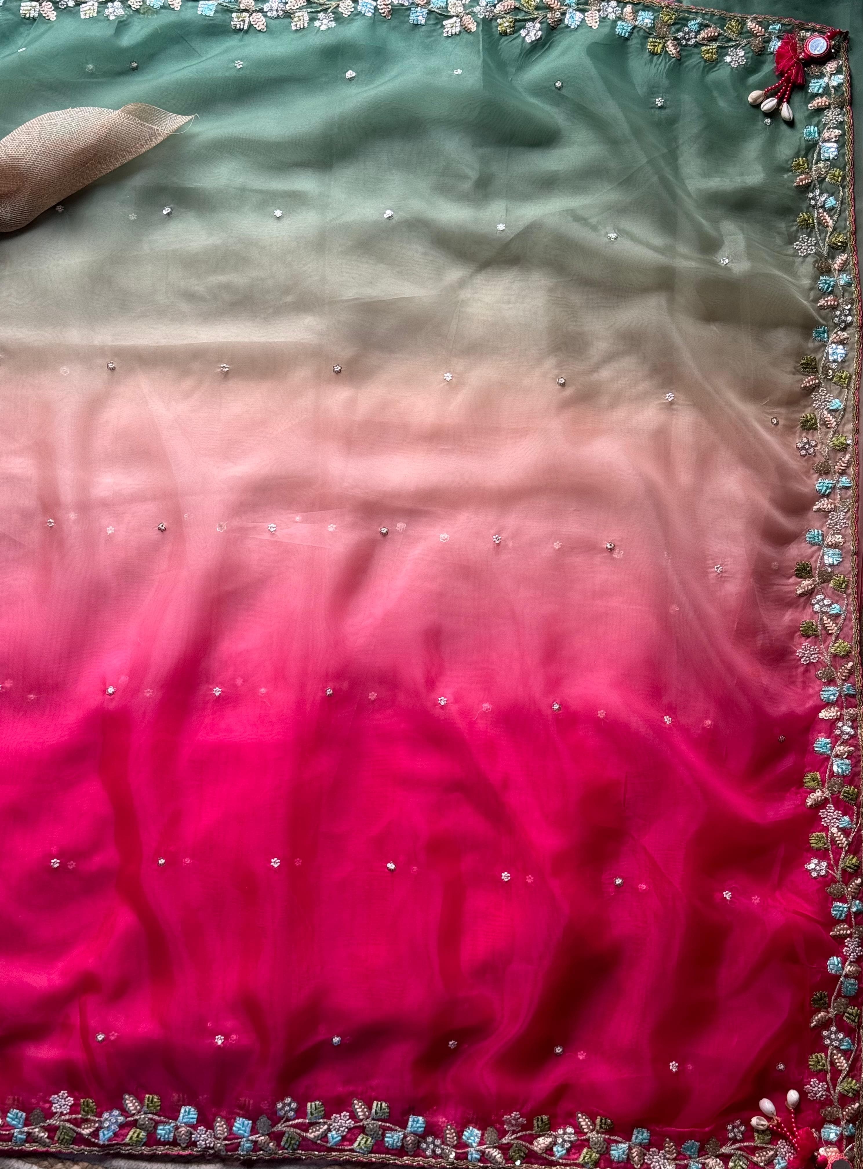 Kesariya Spring Saree